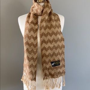 Peruvian baby Alpaca silk scarf!  Brand new!